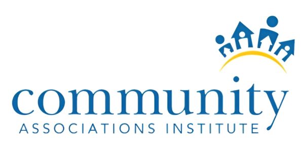 Community Associations Institute logo with blue text and house/people icon.
